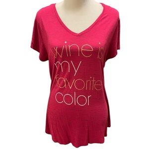 Apt 9 Wine-themed T EUC